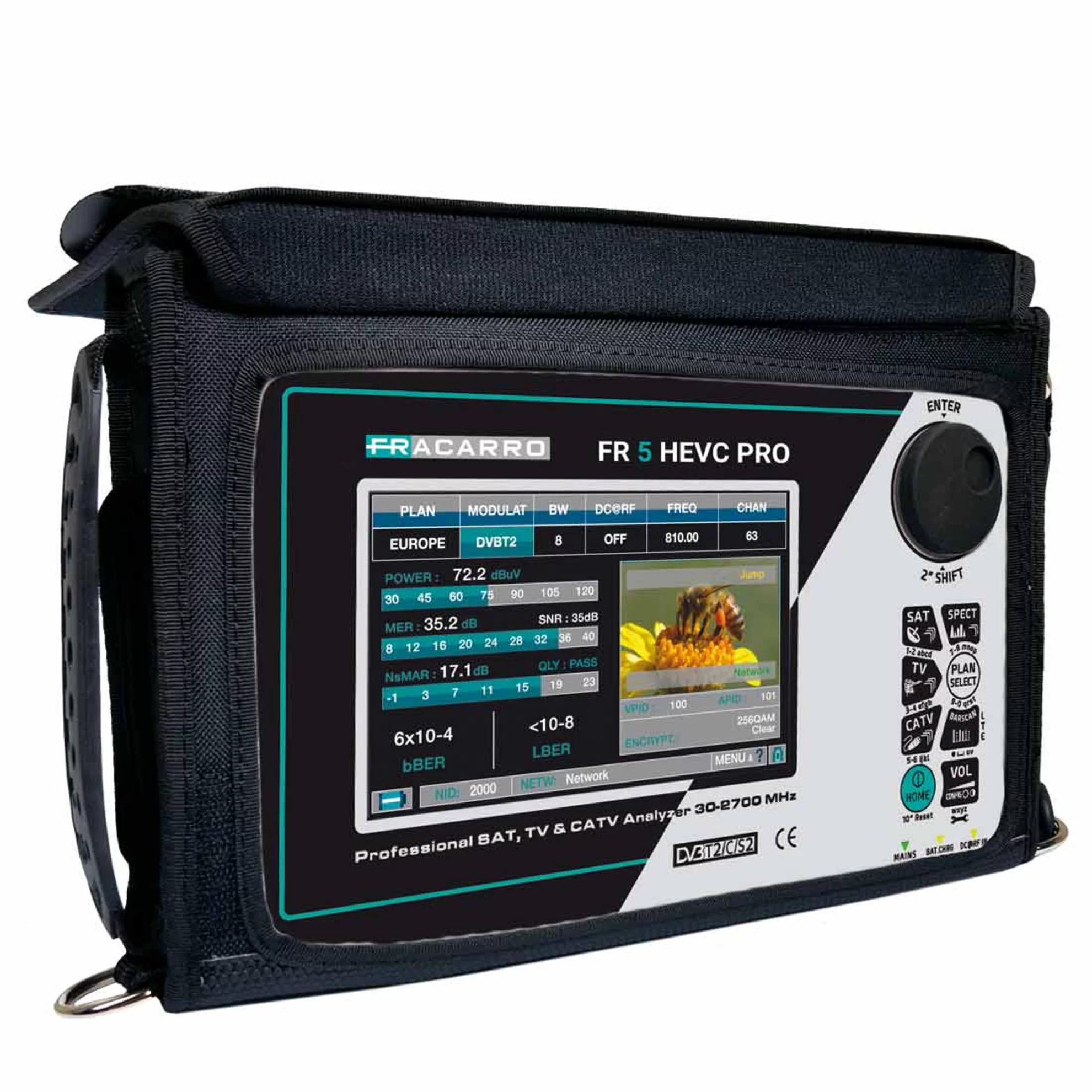 Amplificatore Da Palo FRACARRO 223508 – 4 Ingressi 11dB Con Filtro LTE Per Banda III/DAB/IV/V/UHF