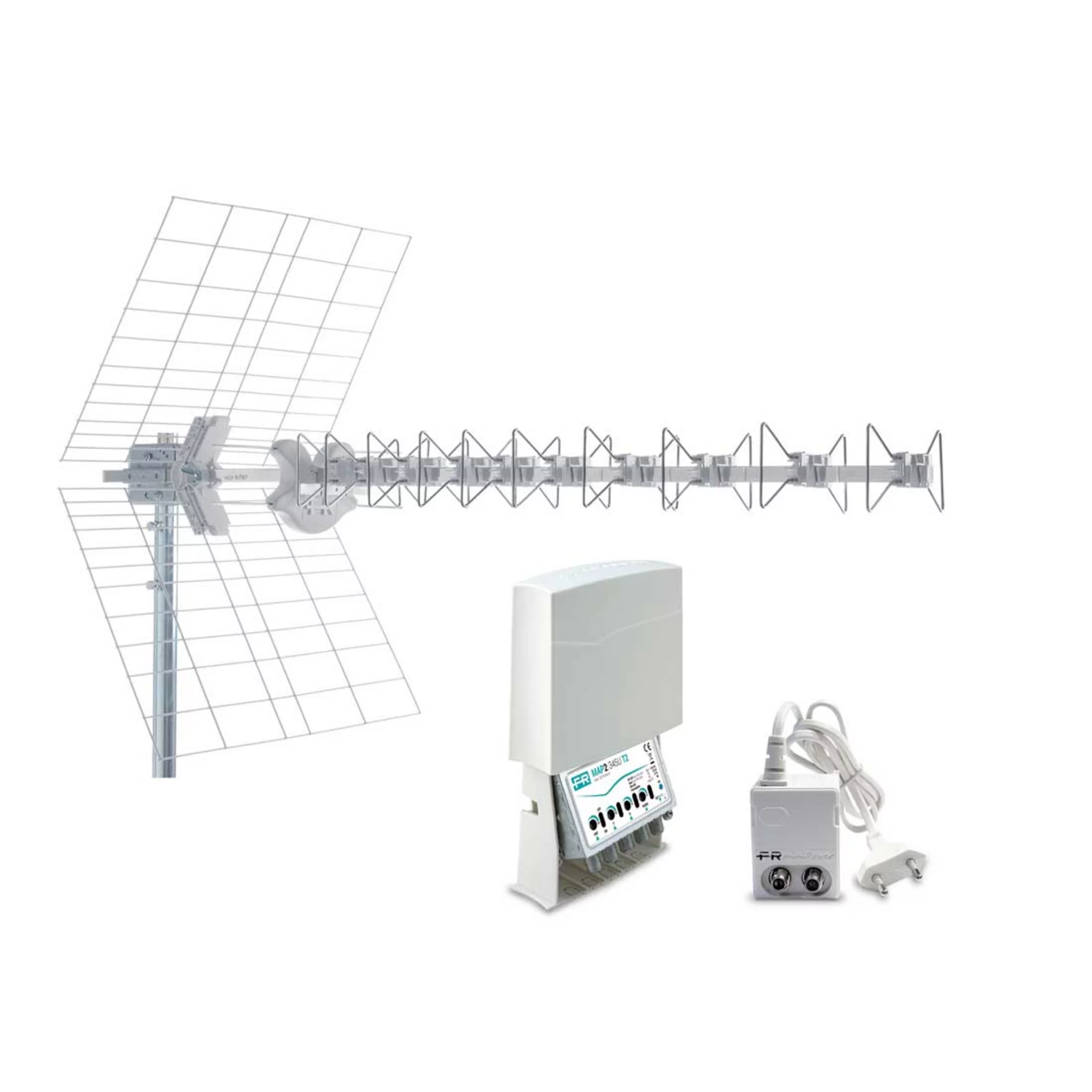 Fracarro Amplificatore 4 Ingressi 30dB Per LTE 35-36 – Modello 223392 Per Segnale Radio E TV